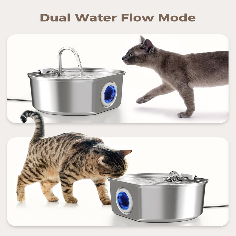 FurBuddies™ Cat Water Fountain Stainless Steel