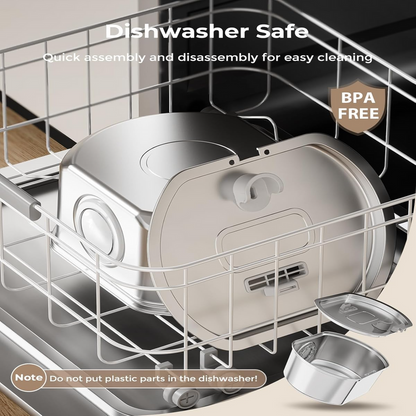 FurBuddies™ Cat Water Fountain Stainless Steel